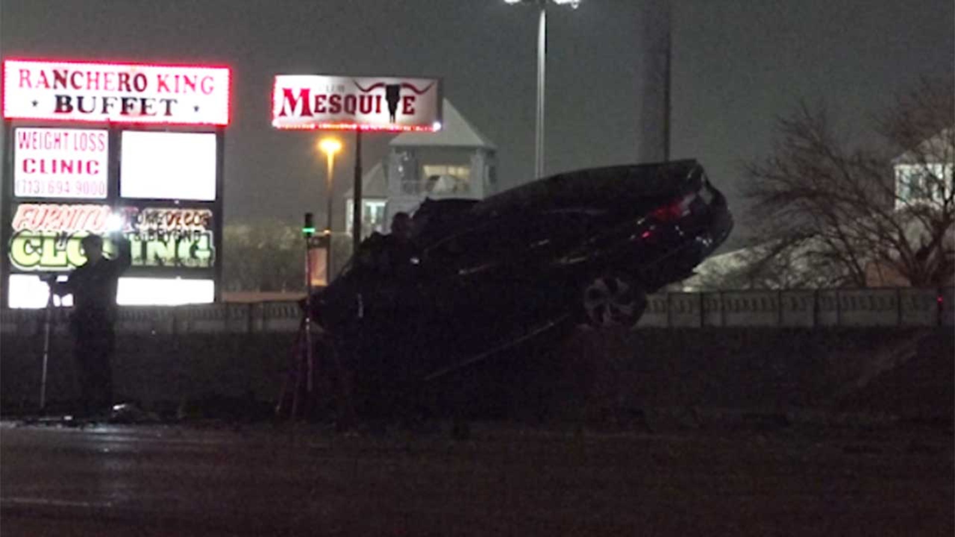 According to Houston police, a driver was heading northbound in the southbound lanes of I-45. That driver slammed into another driver heading southbound.