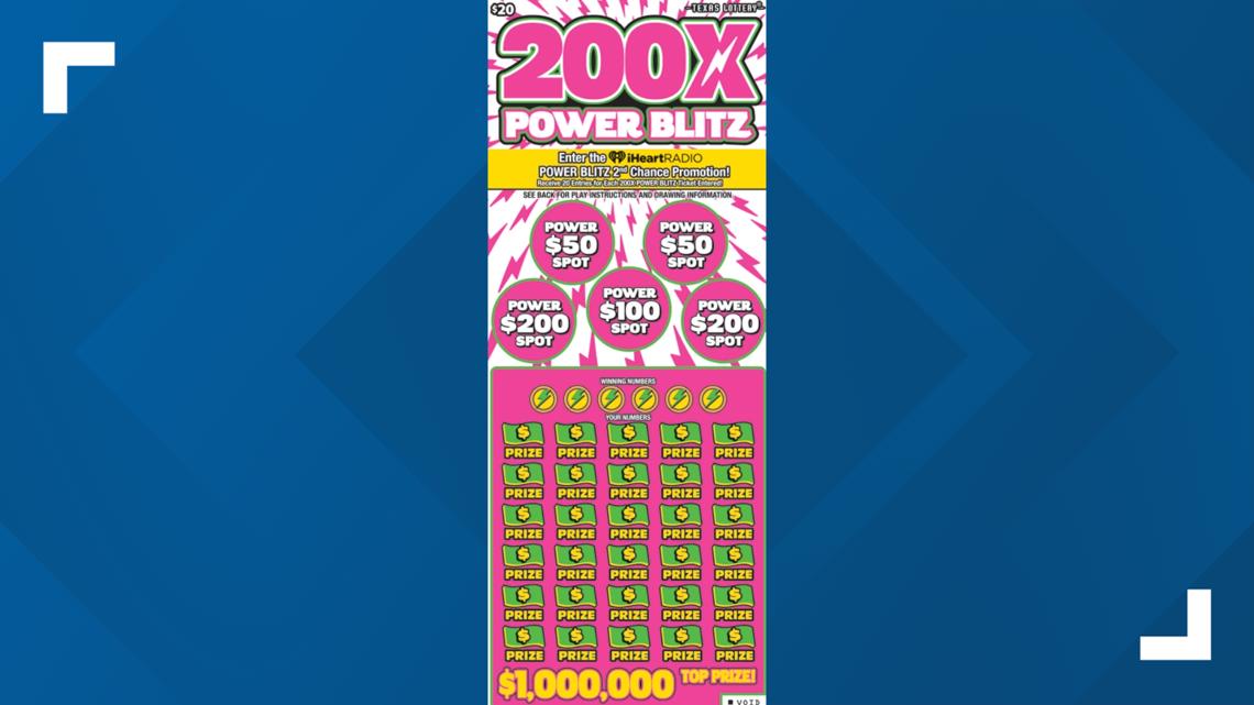 Houston-area resident win $1M on 200X Power Blitz scratch ticket