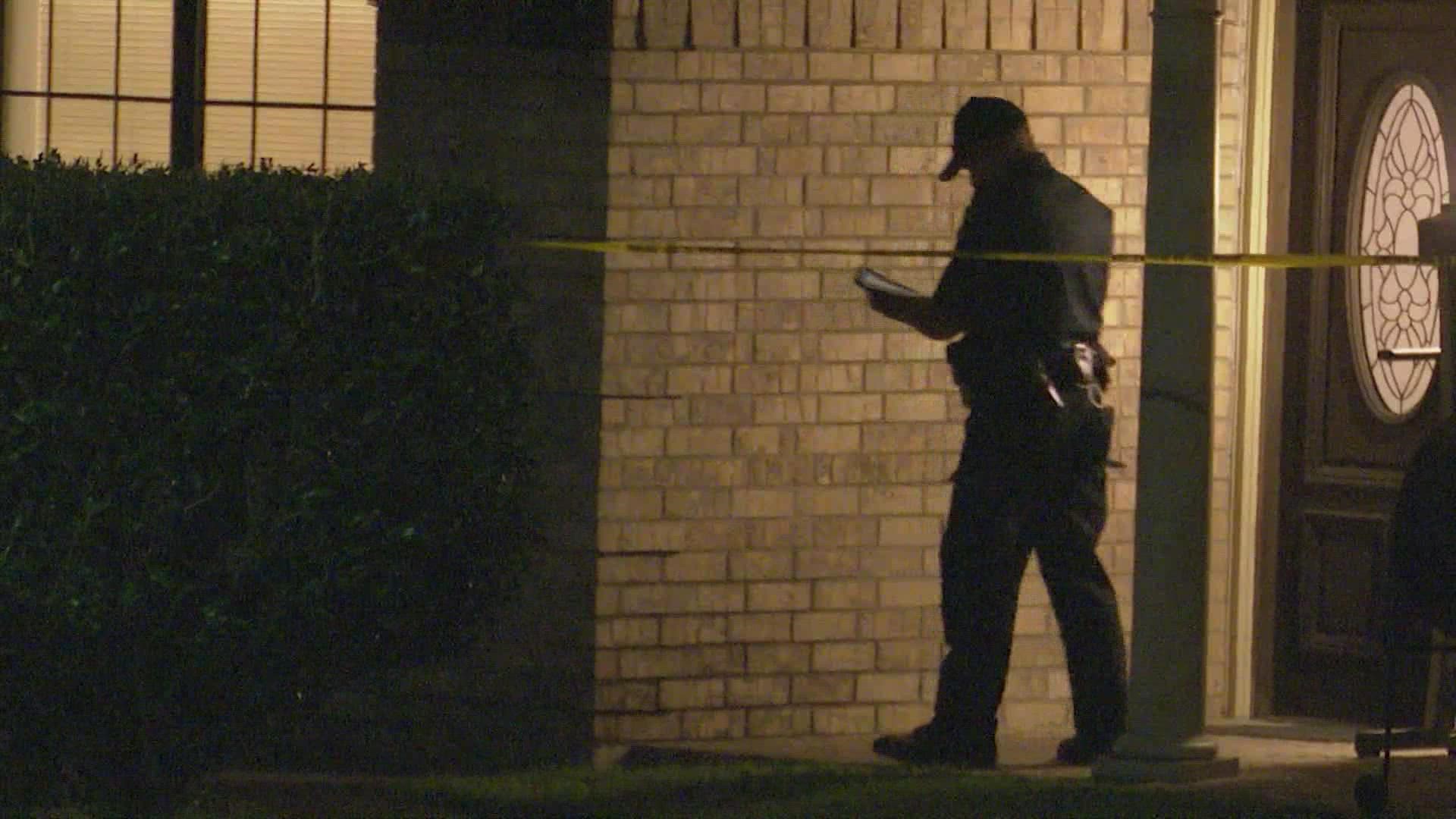 Houston police say the boy was hit in the upper body and was rushed to a trauma center.