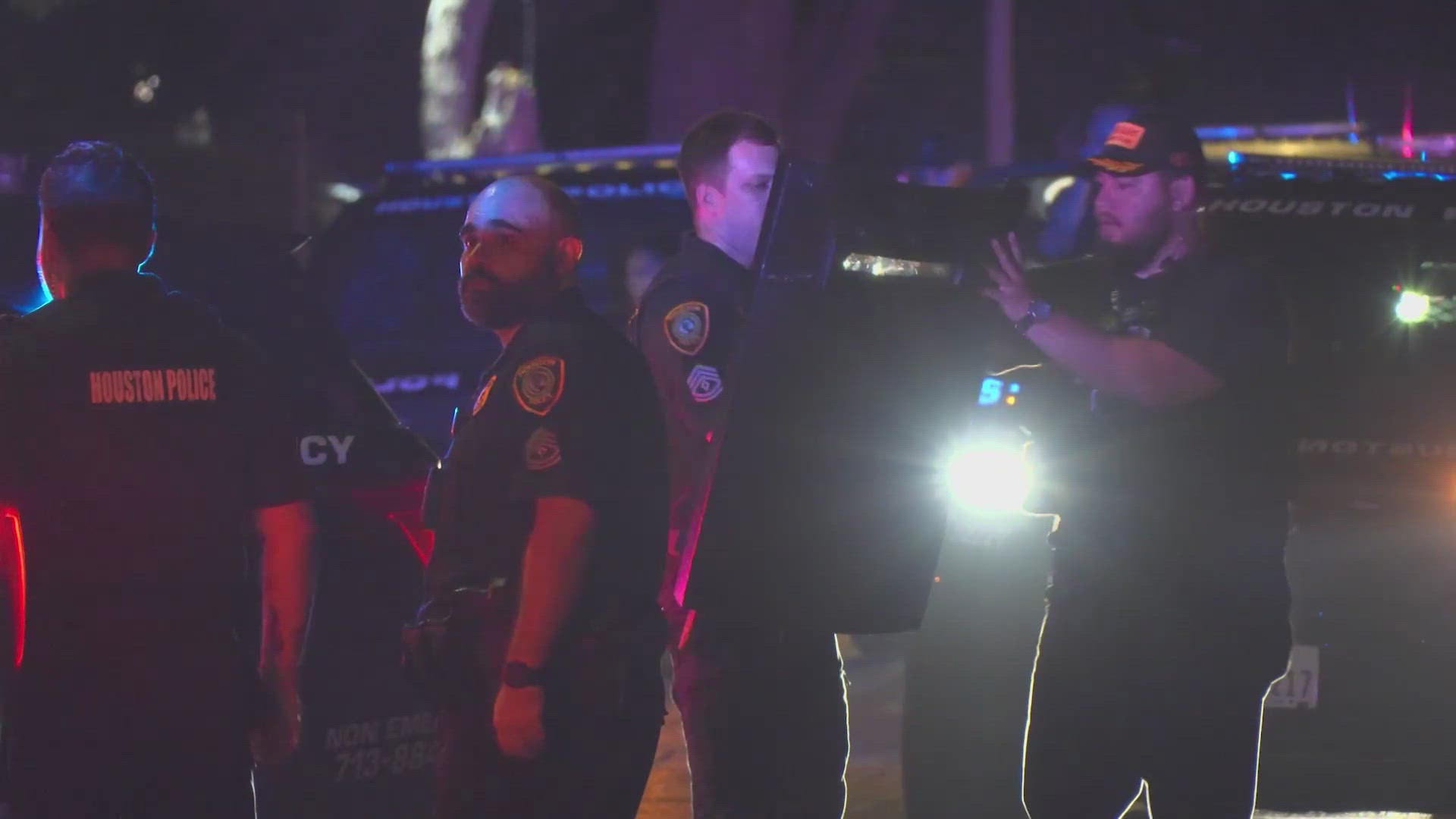 A man is recovering after he was shot in his backyard by a neighbor early Thursday morning, according to the Houston Police Department.