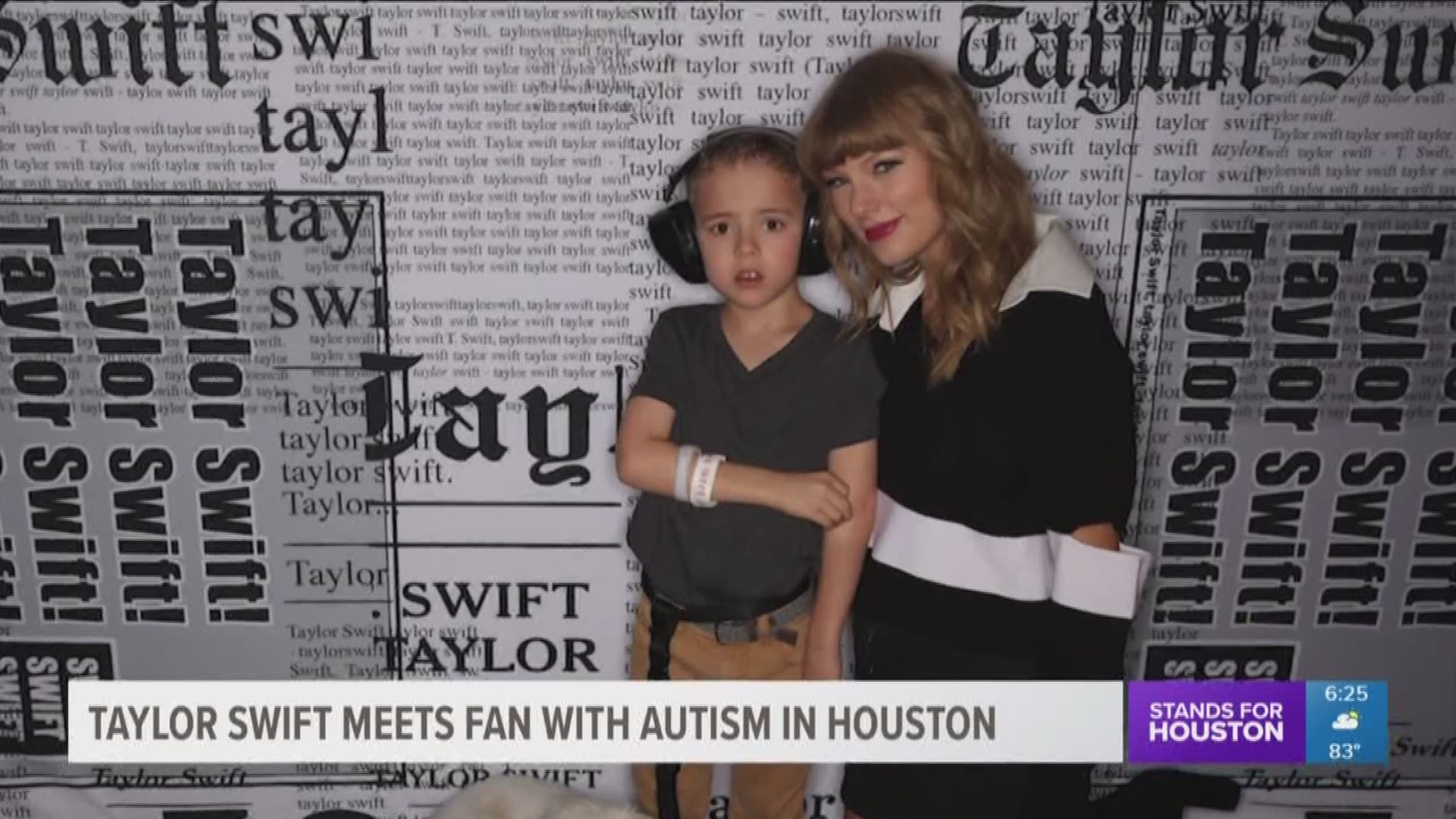 Taylor Swift meets, helps young Houston fan with autism