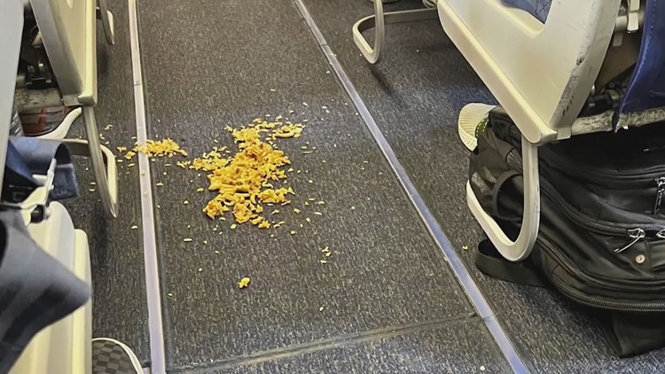 Who spilled the rice? | Southwest Airlines flight delayed for an hour due to unclaimed mess