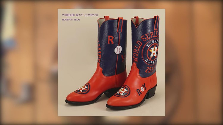 Fan creates boots for the World Series