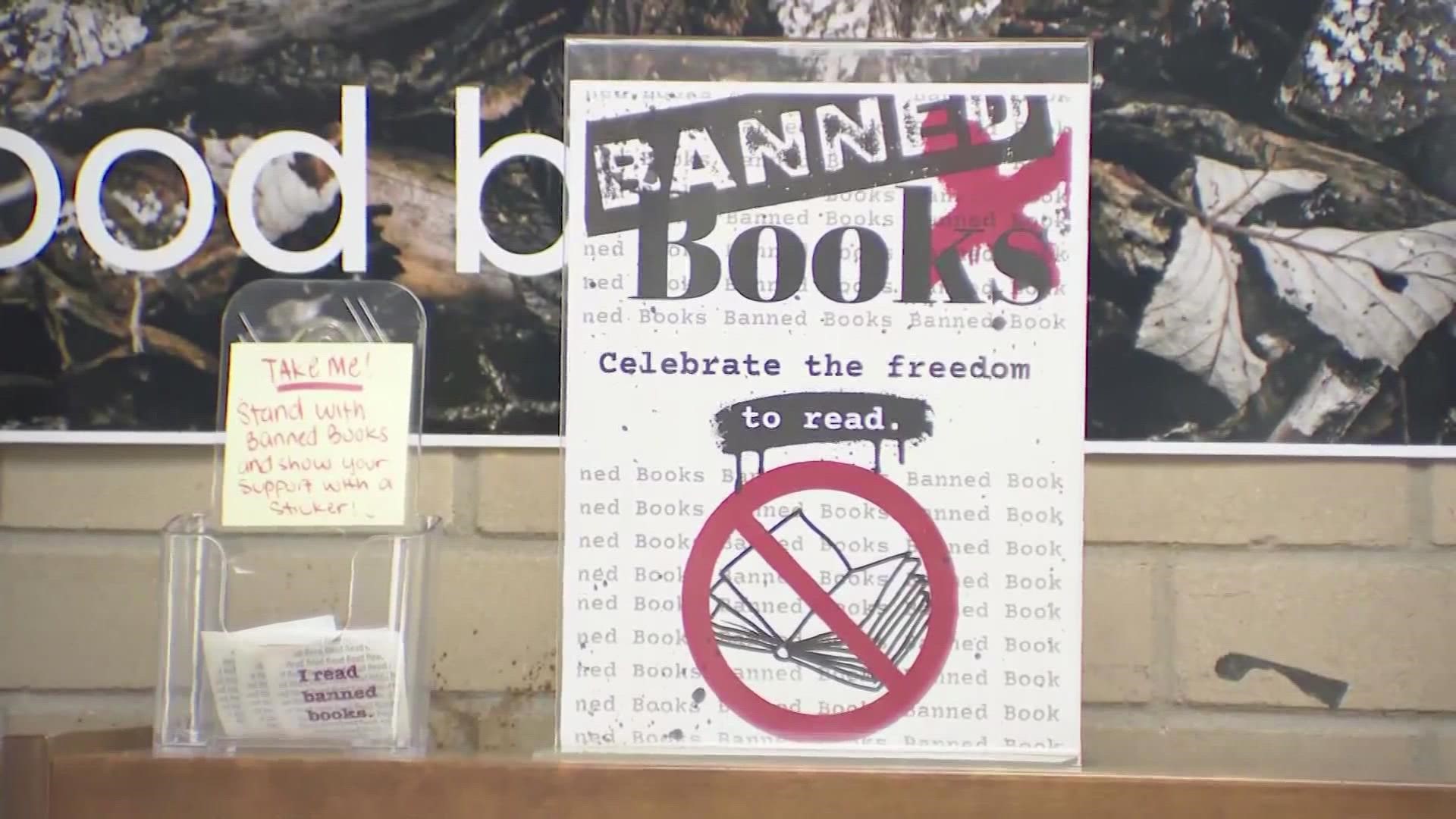 During National Banned Books Week, Harris County leaders are showcasing where you can find books that have ended up on a district's banned book list.
