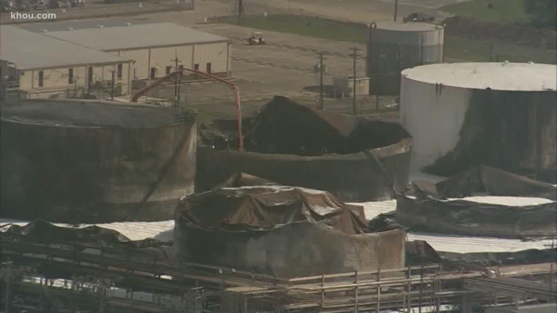 The U.S. Coast Guard officials say Sunday’s storms had little to no impact on their recovery efforts in the Ship Channel following the tank fire at the Intercontinental Terminals Co. Deer Park facility.