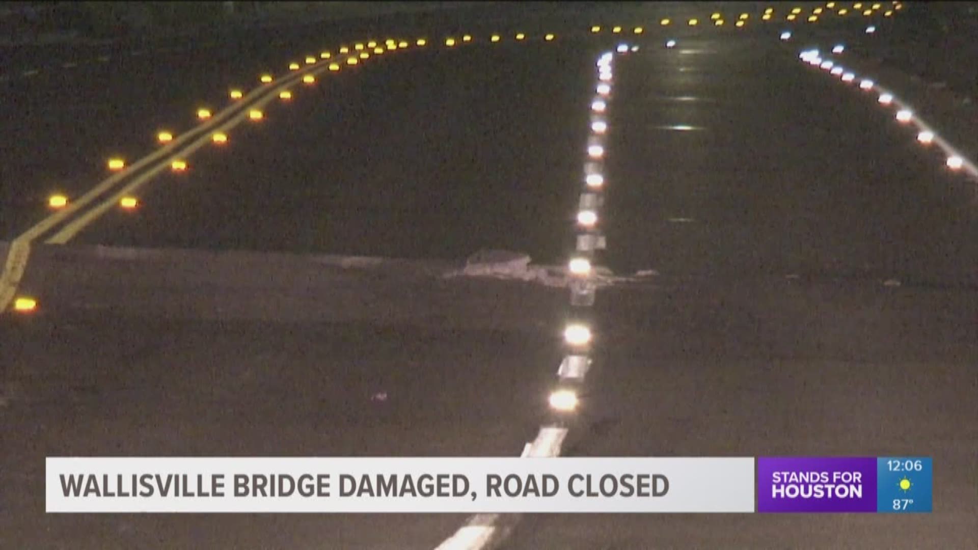 A closer look at the problem shows the roadway on the bridge over Greens Bayou is beginning to buckle up, and it's creating unsafe driving conditions.