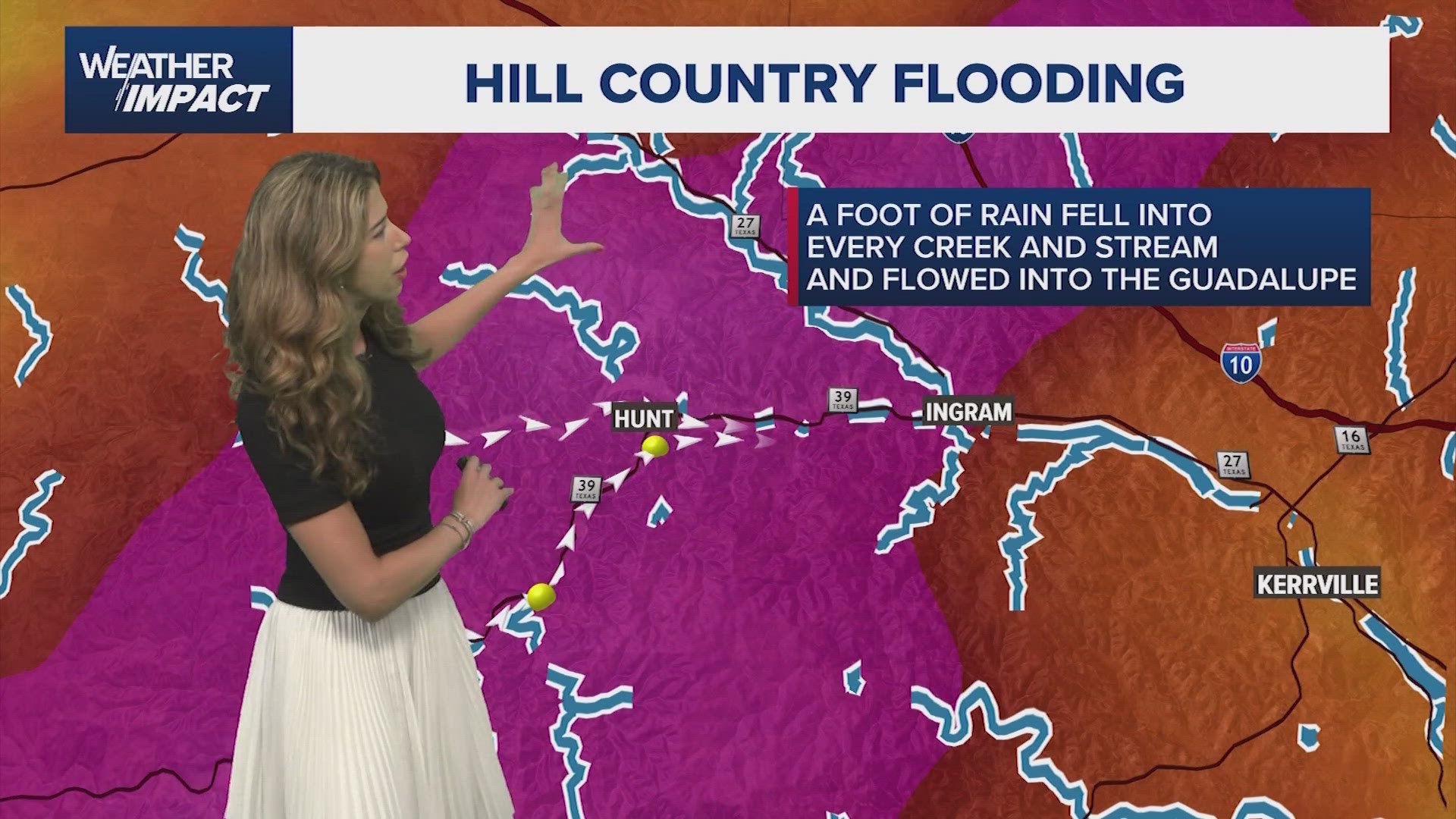 On July 4, 2025, the Guadalupe River rose 26 feet in 45 minutes. The flooding event broke several records. KHOU 11 Meteorologist Kim Castro breaks it down.