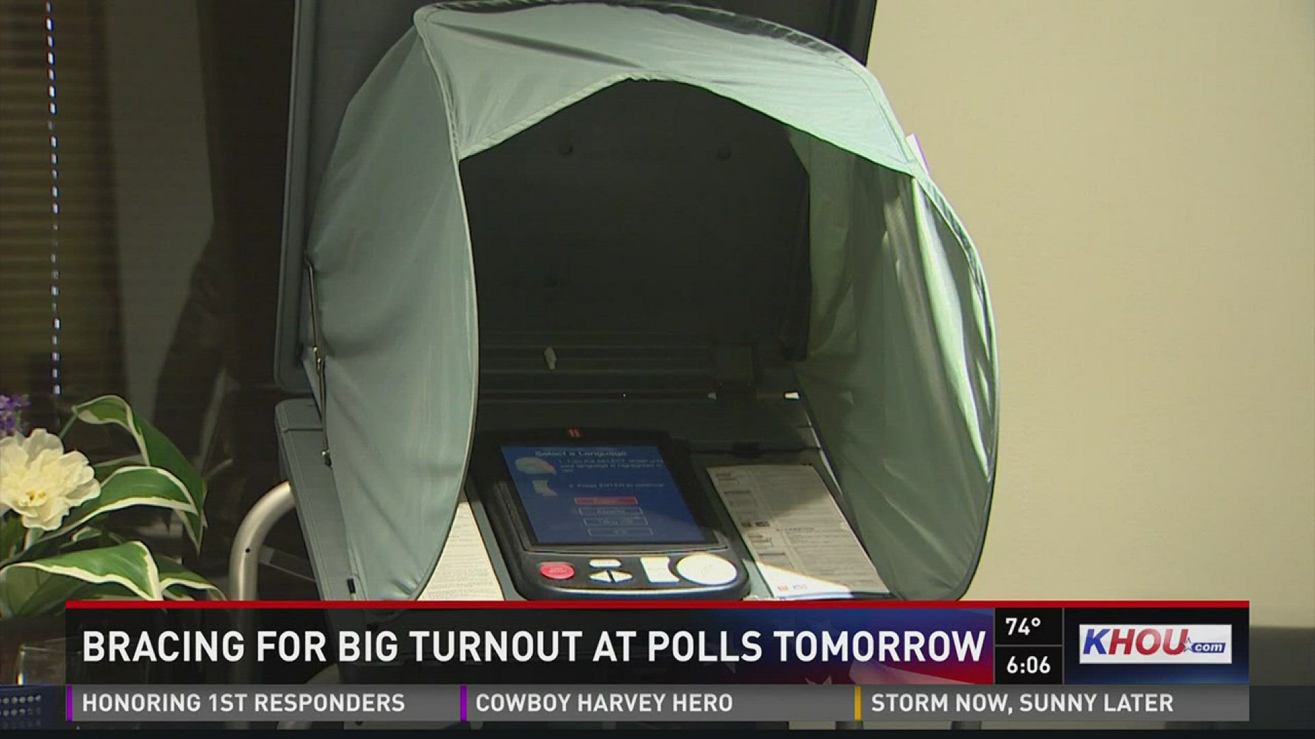 Election officials are preparing for large voter turnout in Texas' primary.