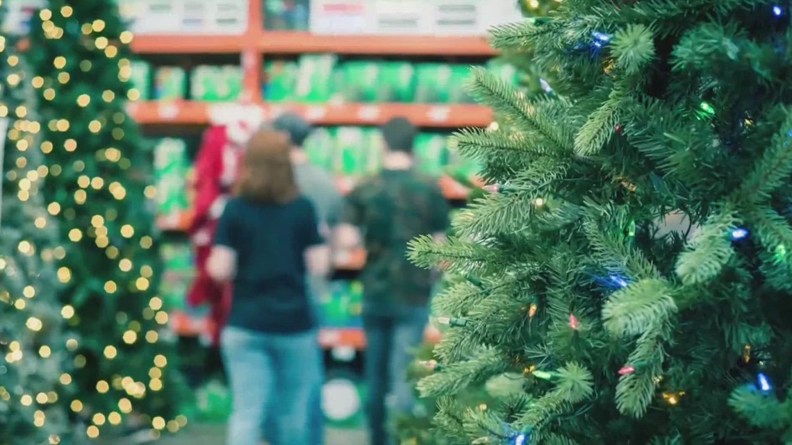 Shipping backlog causing shortage of artificial Christmas trees