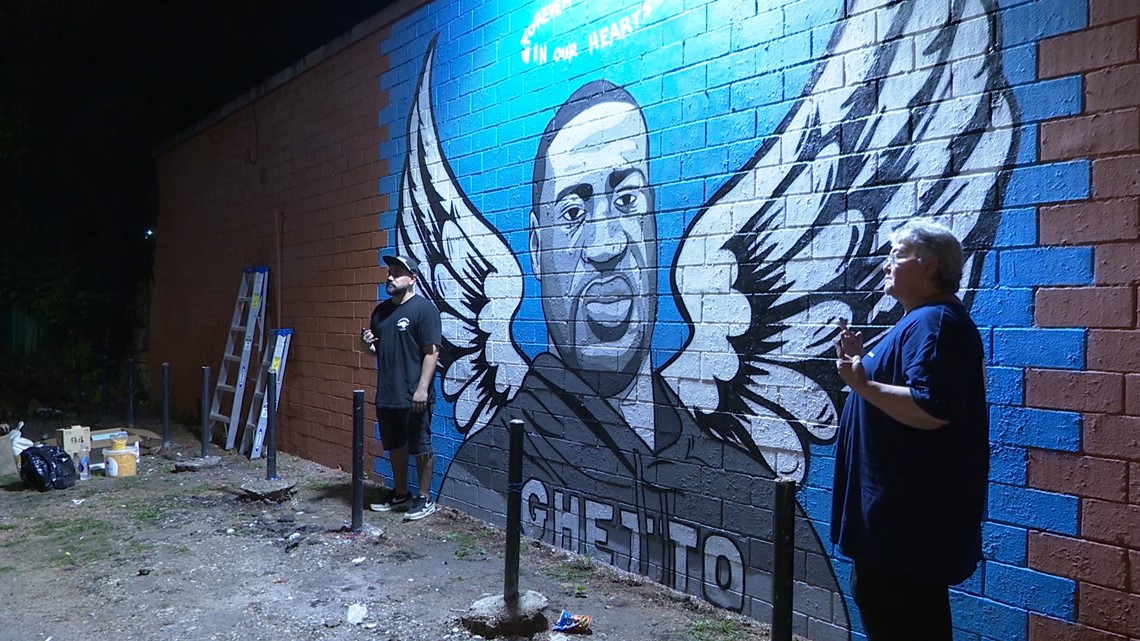 Houston artists create mural for George Ward in Third Ward ...