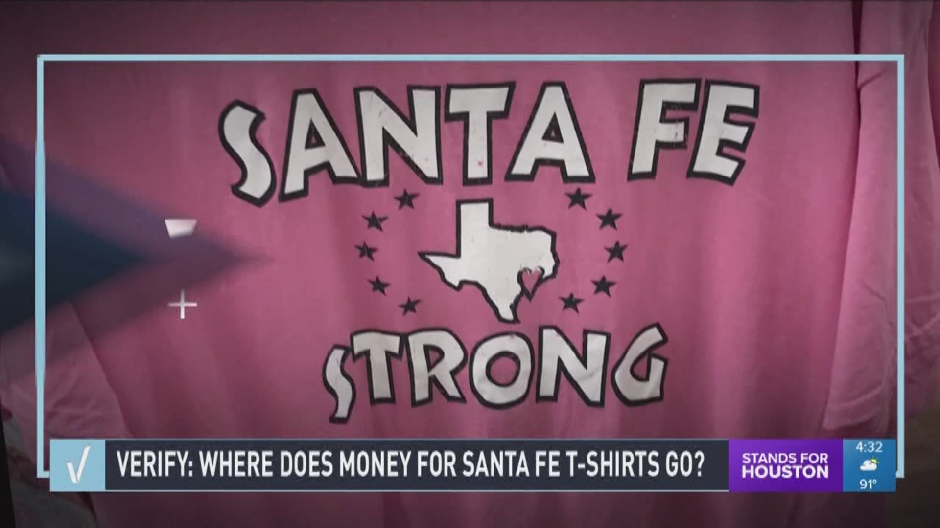 After KHOU 11 contacted Walmart about Santa Fe Strong shirts, the company changed it's mind about where the proceeds from the shirts will go and now says they will go to the victims and their families.  