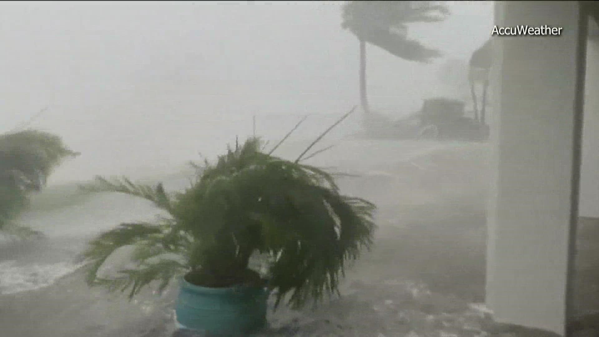The Category 4 hurricane made landfall near Ft. Myers with 155 mph wind.