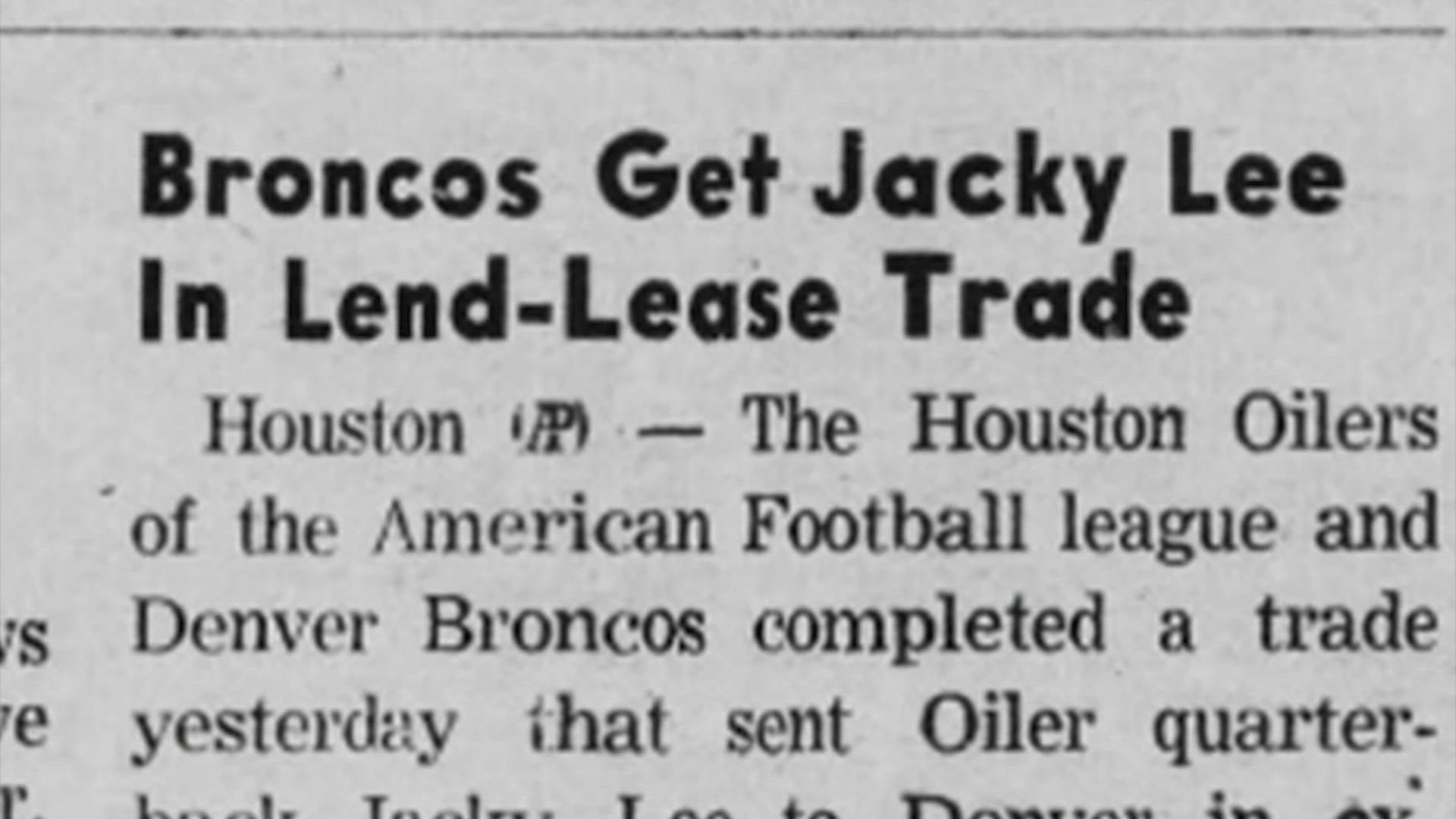 Jacky Lee played in Denver for two years before coming back to Houston.