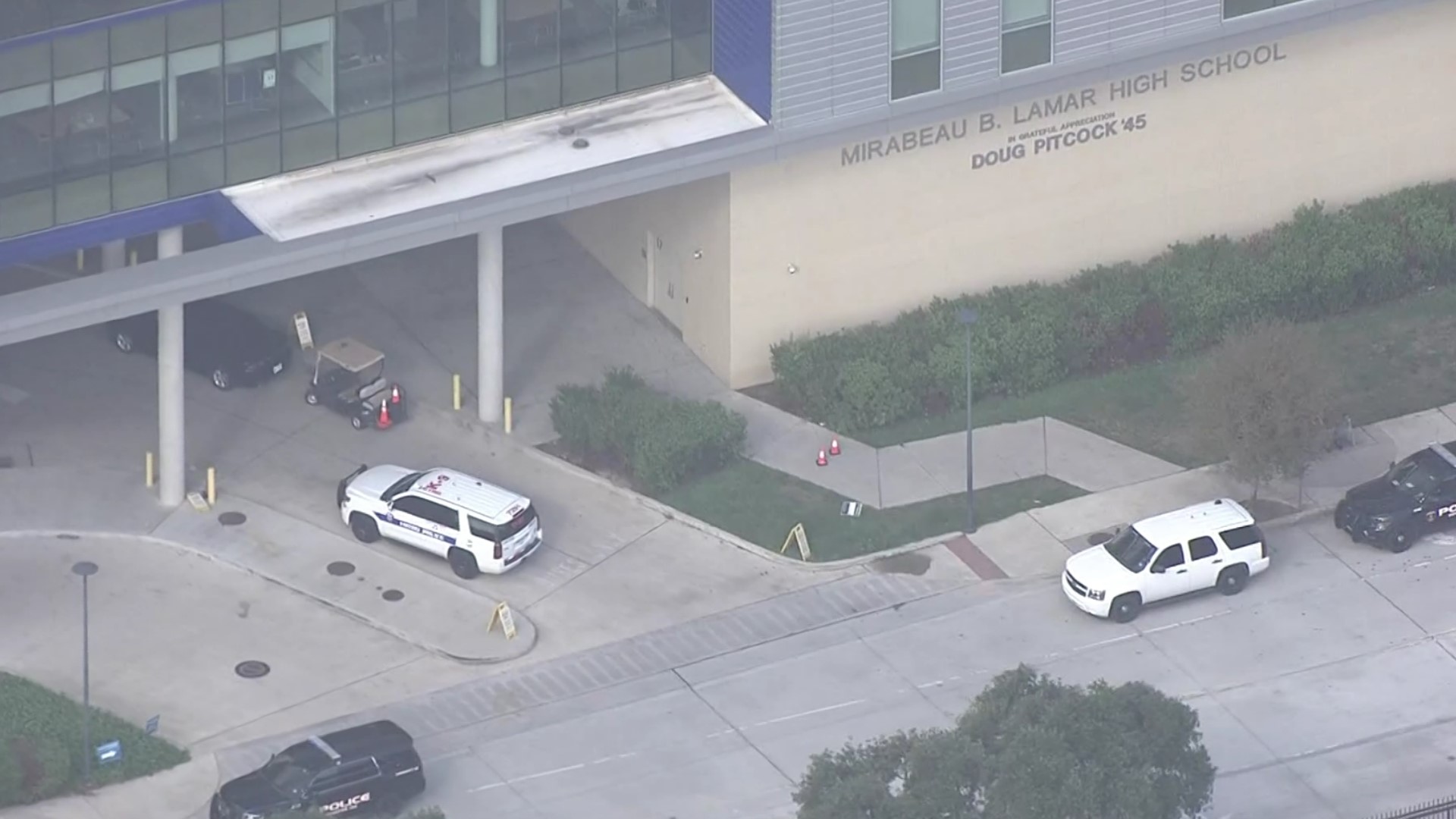 Police investigate incident at Lamar High School Houston, Texas