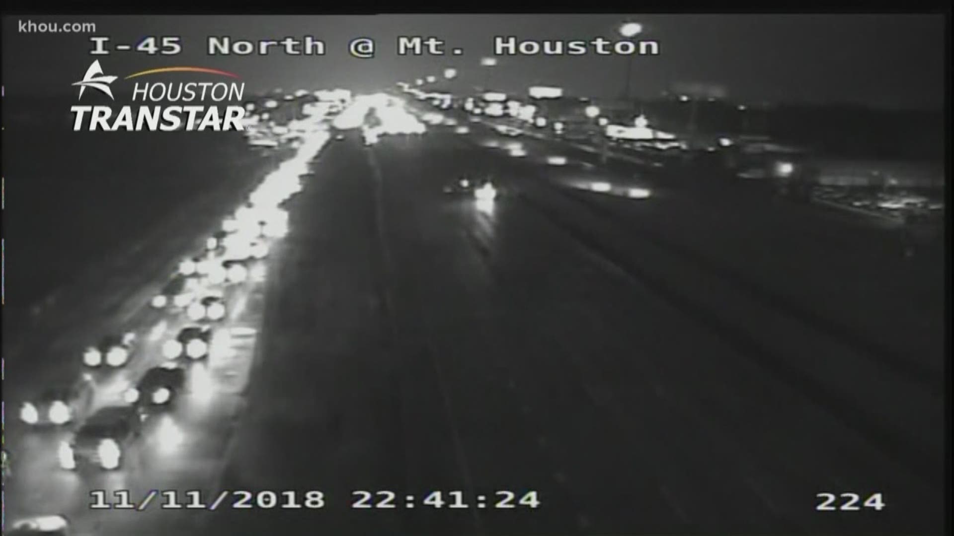 A fatal auto-pedestrian crash caused a total freeway closure at Interstate 45 southbound at West Road, according to the Houston Police Department.