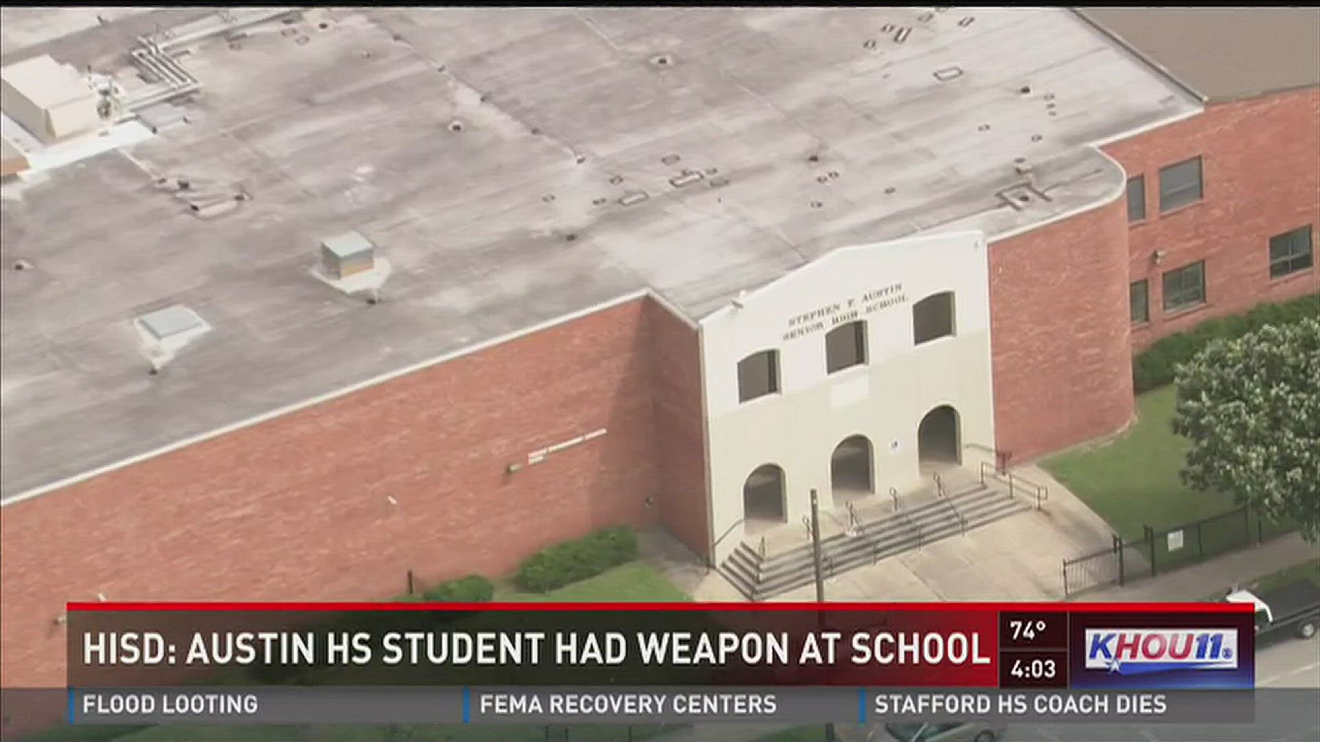 HISD: High school student arrested for bringing gun on campus | khou.com