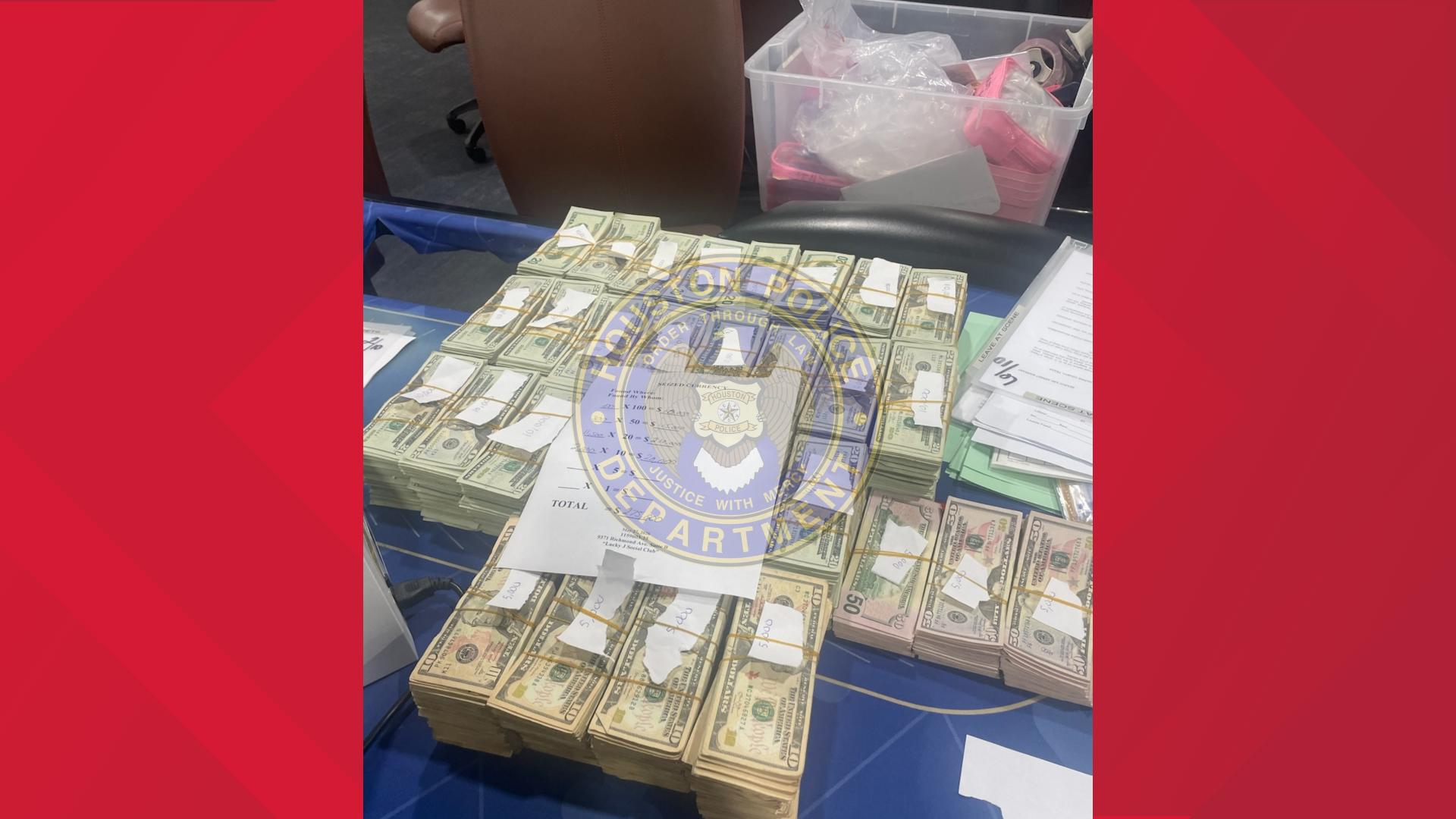 More than $350K in cash seized during SWAT raid at Houston social club ...