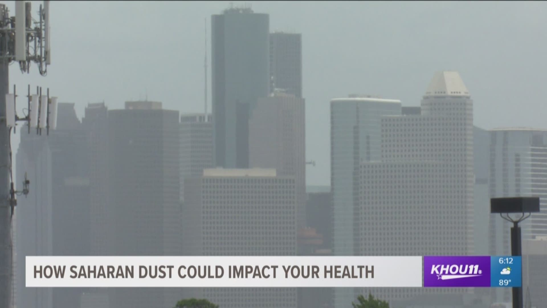 The Saharan dust could impact your health.
