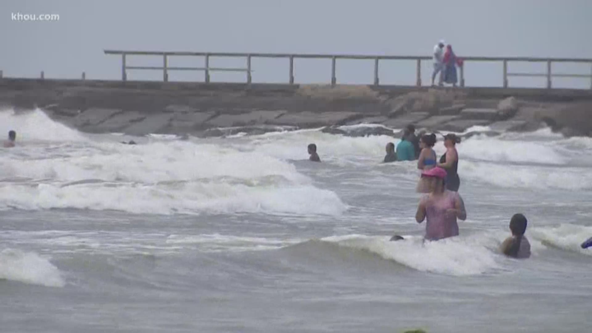 The Coast Guard, along with several other agencies, are warning beach-goers to be careful while swimming in Houston-area beaches.