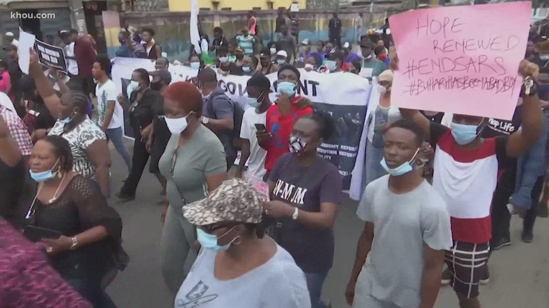 Thousands of Nigerians have demonstrated in the country every day for nearly two weeks against the police unit known as SARS. The protests have even reached the U.S.