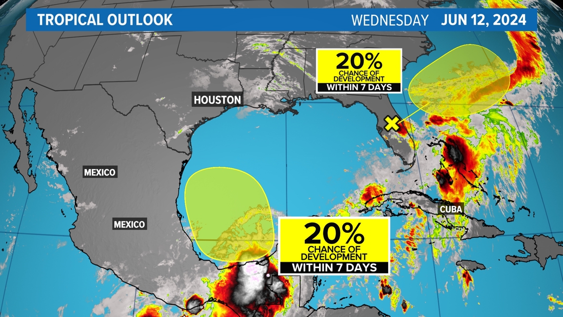 Tropical update June 12: Watching area in Bay of Campeche; tropical ...