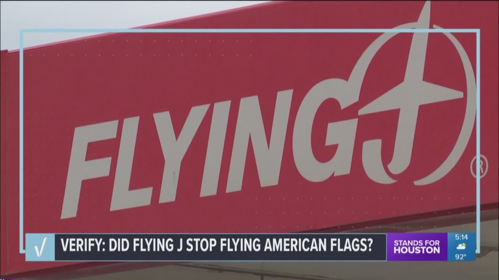 A post making the rounds on social media says the gas station "Pilot Flying J" has stopped flying American flags. KHOU 11 Reporter Stephanie Whitfield verified whether this claim is true or false. 