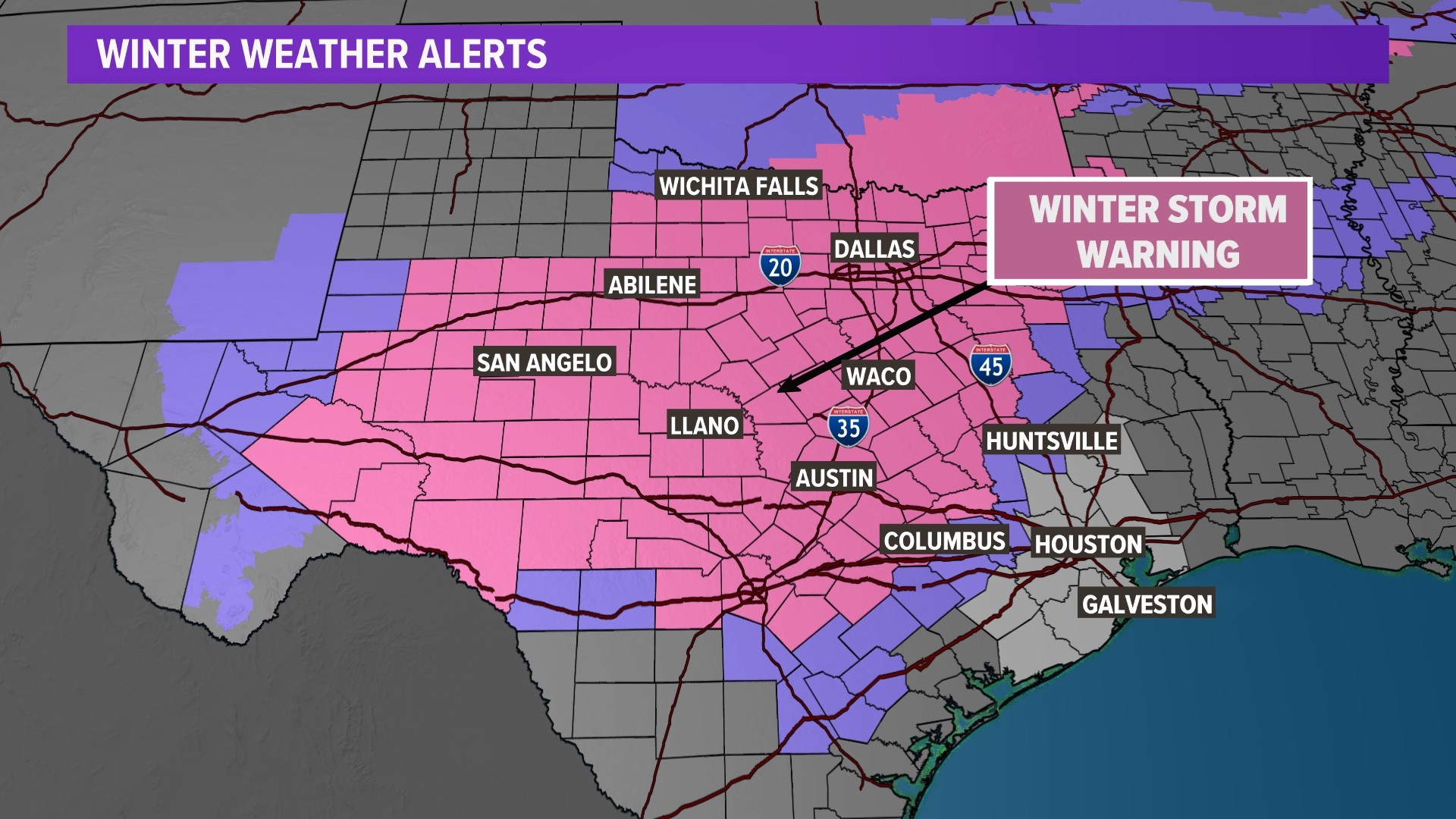Winter Storm 2025 Warning Texas Evania Nonnah