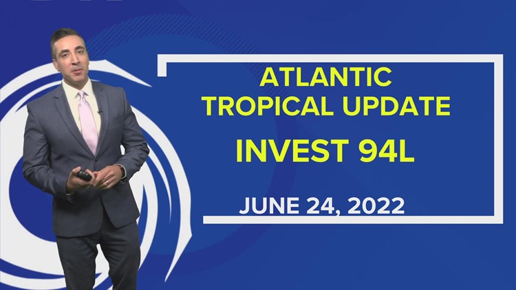 Tropics update: Development odds increasing for newest tropical wave; Invest 94L
