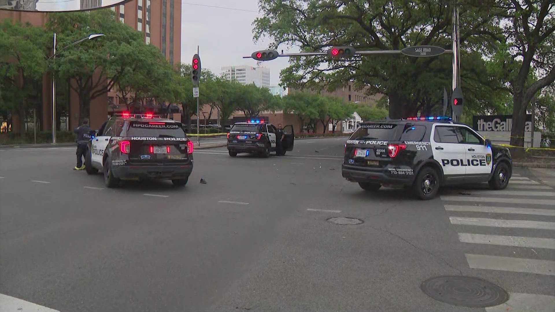 It happened around 7:30 a.m. on Westheimer near Sage Road. The man was rushed to the hospital but he didn't survive.