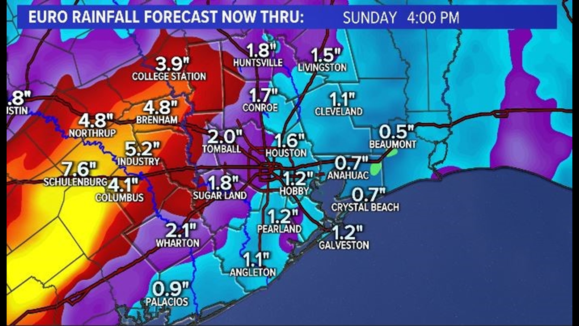 Houston weather this weekend Flash Flood Watch in effect