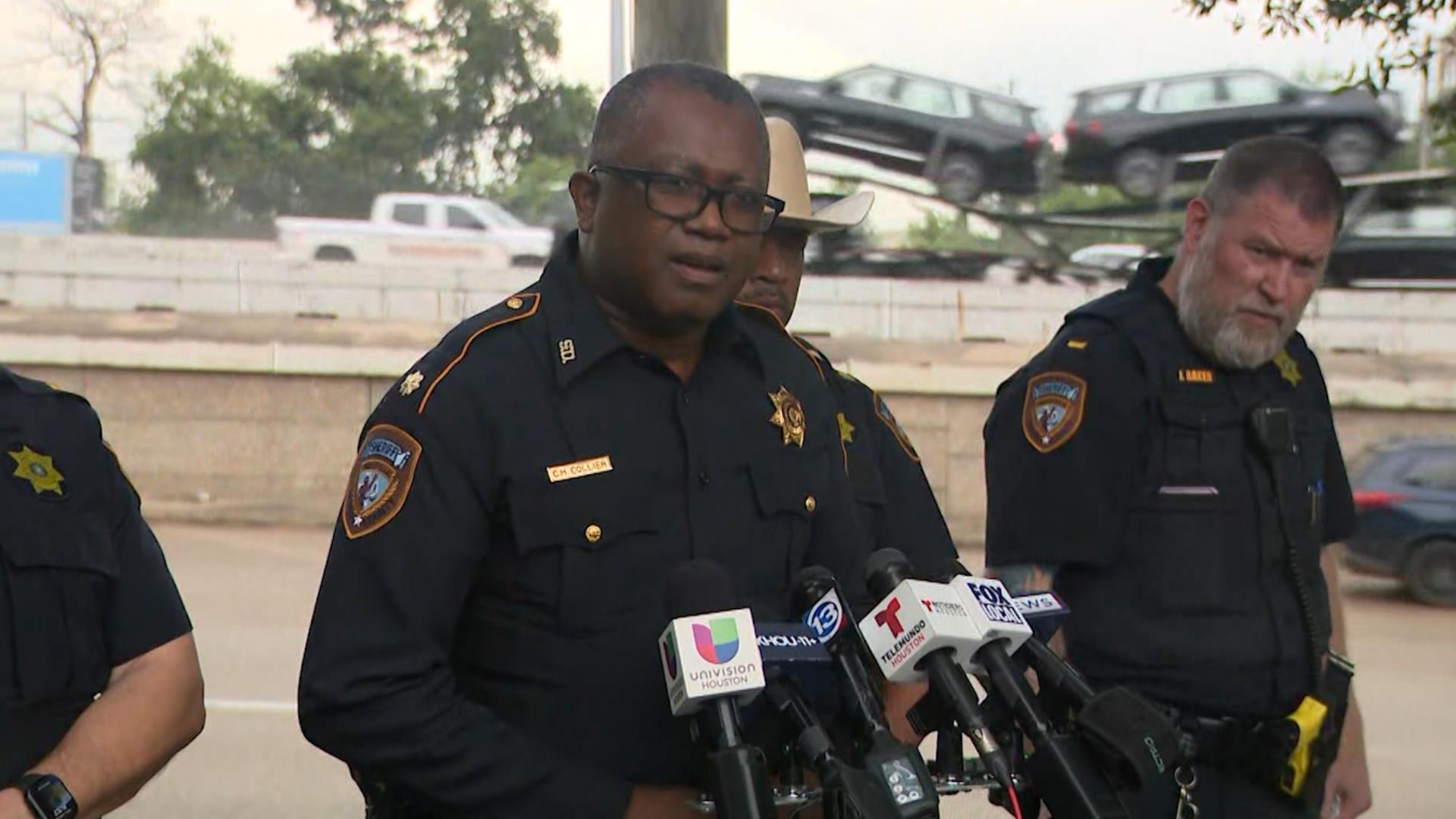 HCSO officials give update after standoff shut down North Freeway for ...