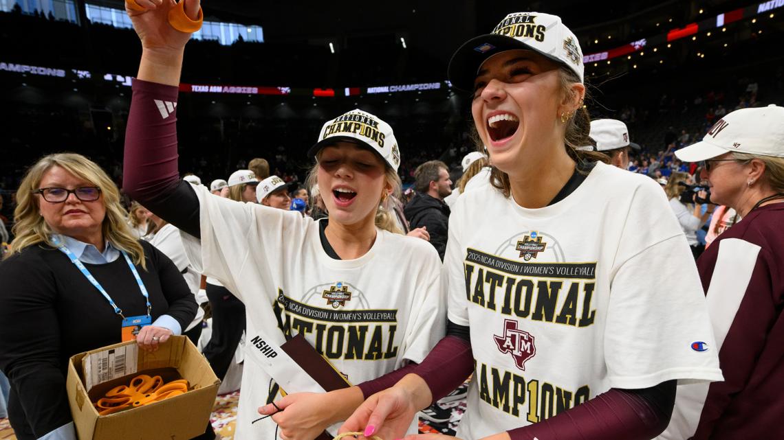 Texas A&M sweeps top-ranked Kentucky to claim first-ever national volleyball title