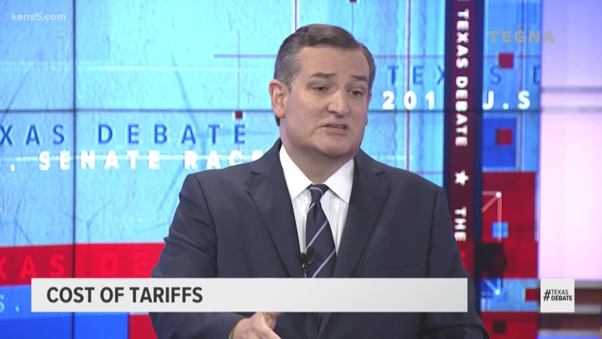 Cruz was posed the question, do you believe tariffs threaten Texas growth, and if so, is it time for the Senate to step in and stop it?