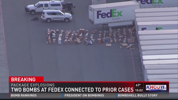 A bomb blast that rocked a FedEx facility near San Antonio Tuesday widened the destructive path of a serial bomber but provided "extensive evidence" that may have narrowed the manhunt for the killer.