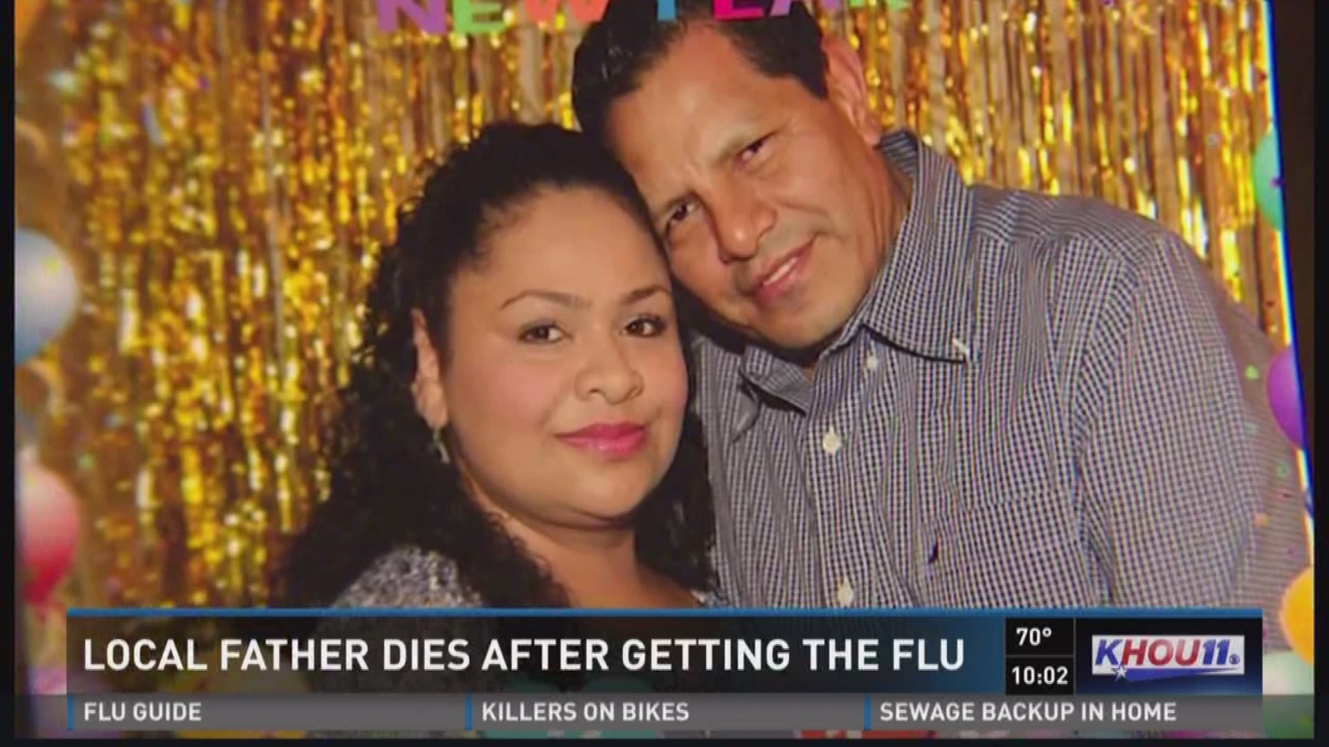 A Houston family is now having to make funeral arrangements after a 55-year-old father of five died suddenly, just days after being diagnosed with the flu.