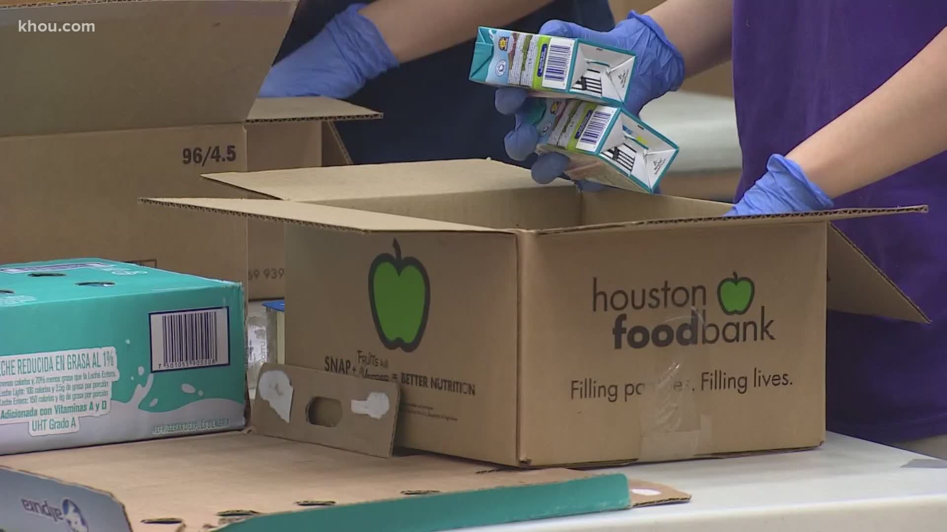 The Houston Food Bank says it needs more volunteers in order to help with the surge during the pandemic.