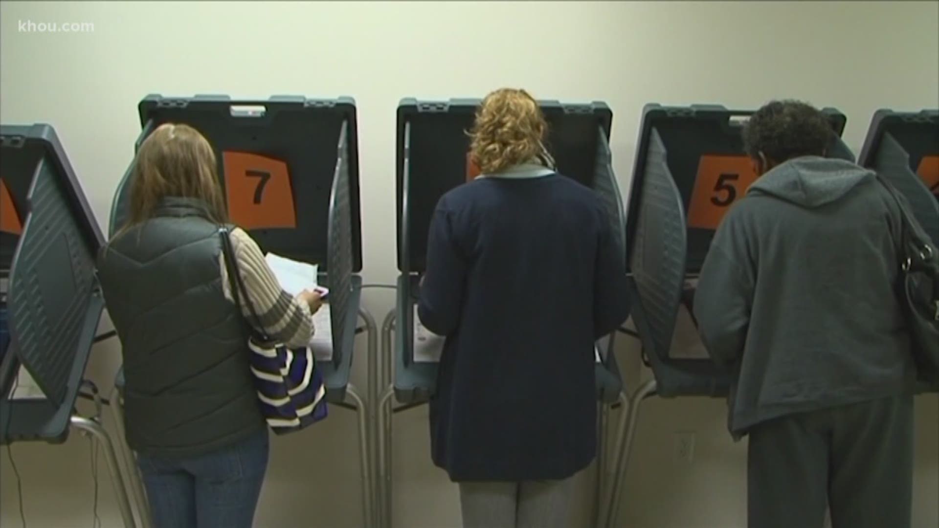 Human error causes slowdown at several Harris County voting locations