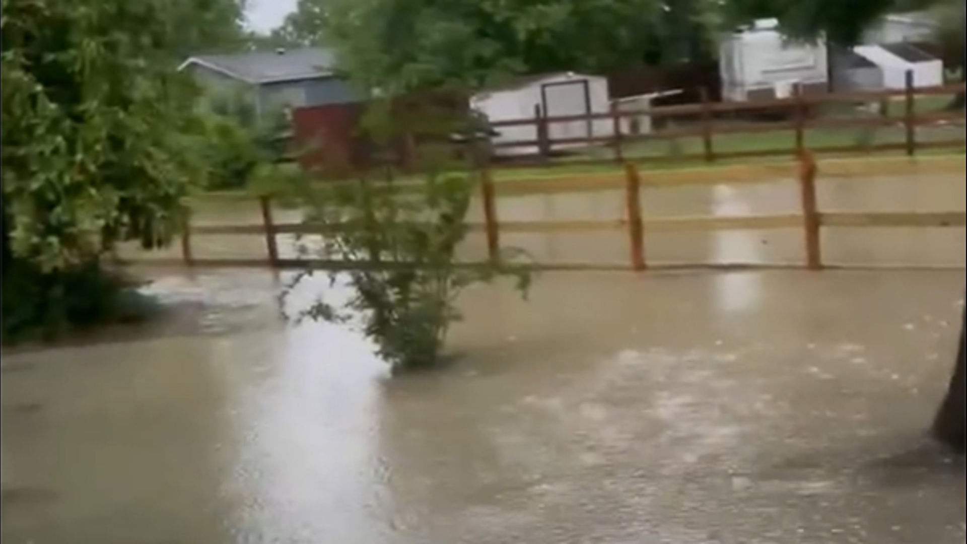 Salas shared this video with us from flooding in Cleveland Thursday.