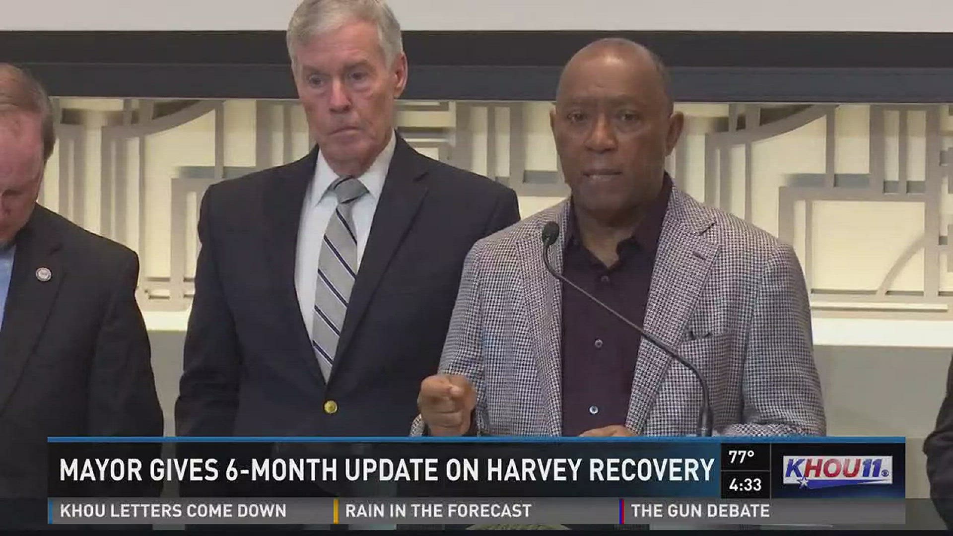 Mayor Sylvester Turner laid out what's been done and what still needs to be done in Houston in the nearly six months since Hurricane Harvey.