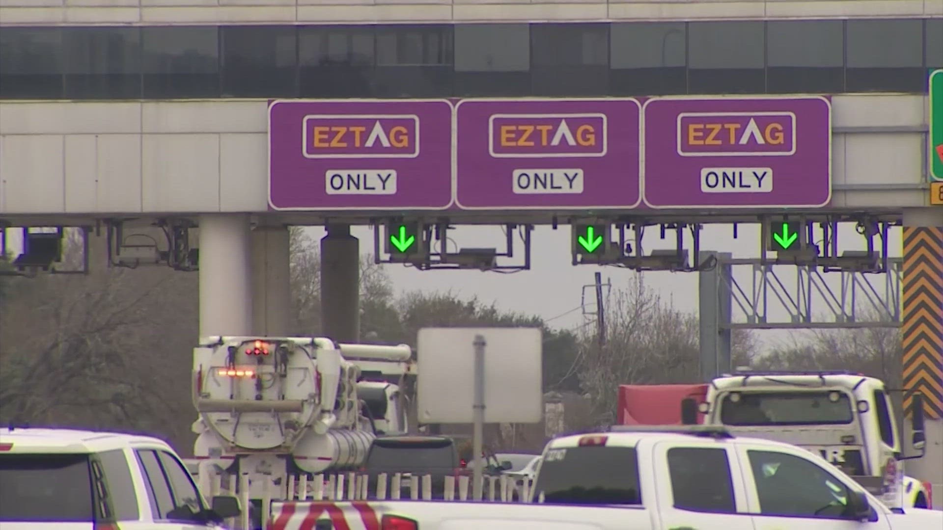 Where does the money for Harris County toll roads go?