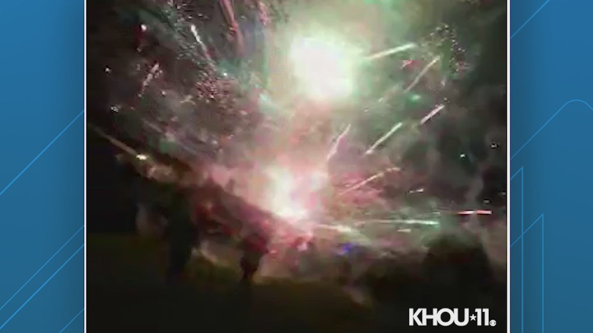 Lake Conroe fireworks show goes awry, injuring three people