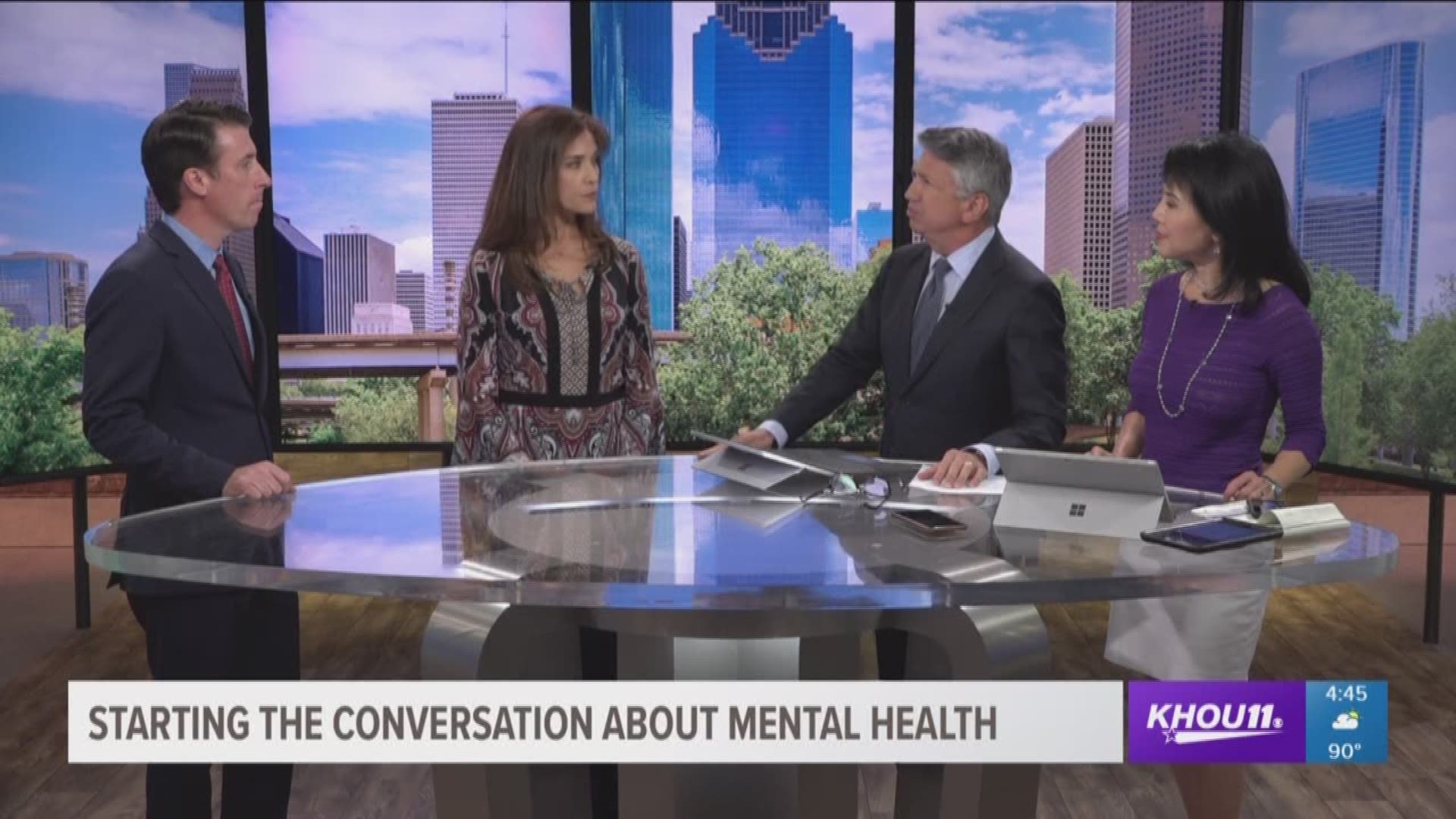 Former KHOU 11 anchor and mental health advocate Lisa Foronda Harper and Dr. Jonathan Stevens, a psychiatrist with the Menninger Clinic join KHOU 11 anchor Ron Trevino and Shern-min Chow to talk about mental health and how to help others who may be battli