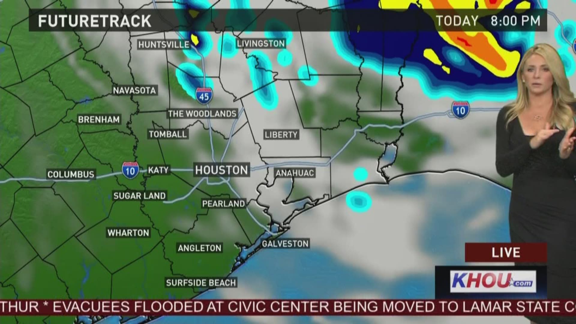 Forecast Rainfall totals rise in Beaumont Port Arthur areas