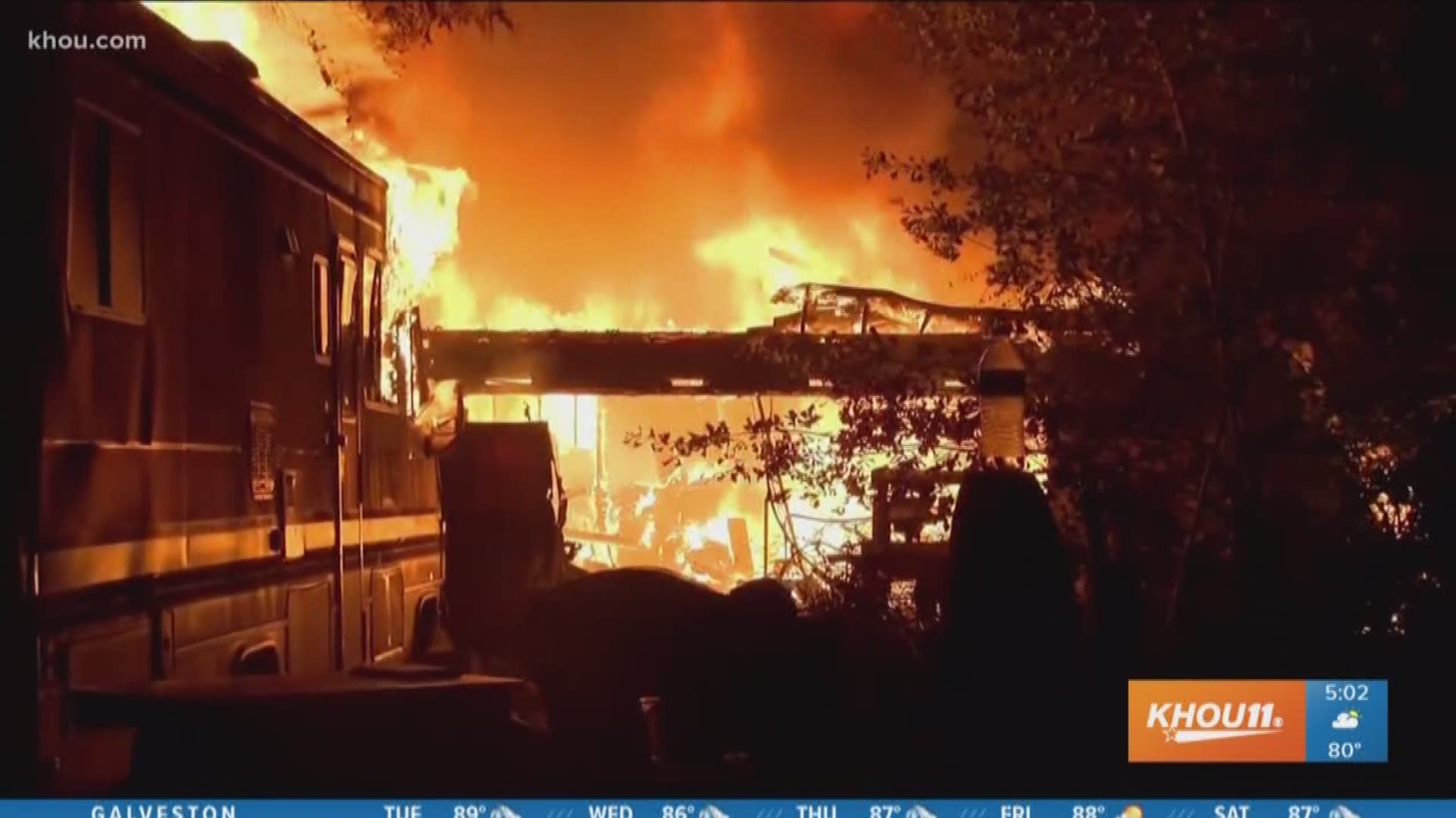 Fire officials are trying to figure out how a house fire started in a northwest Harris County neighborhood overnight.
