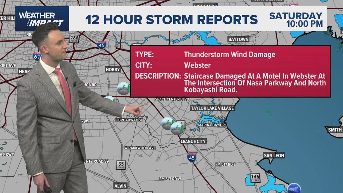 Houston storms: These are the reports of damage Saturday night | khou.com