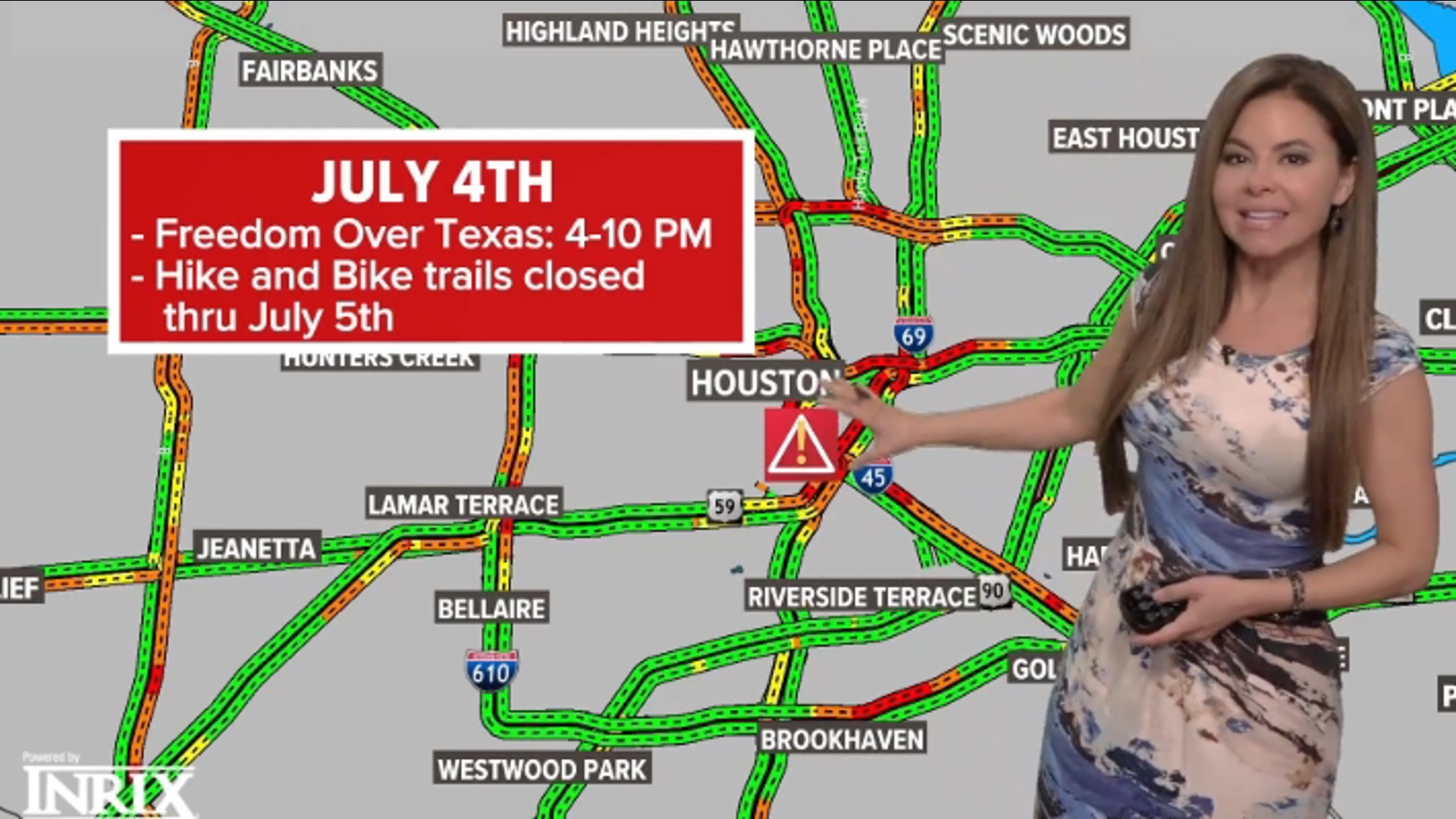 Tens of thousands of people will head to Eleanor Tinsley Park on Allen Parkway for the 4th of July. Anyone going downtown this week needs to check this list first!
