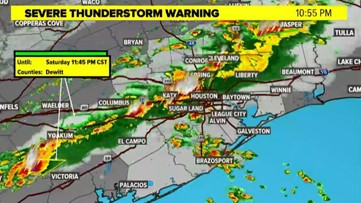 Live: Check live radar as storms move across Southeast Texas