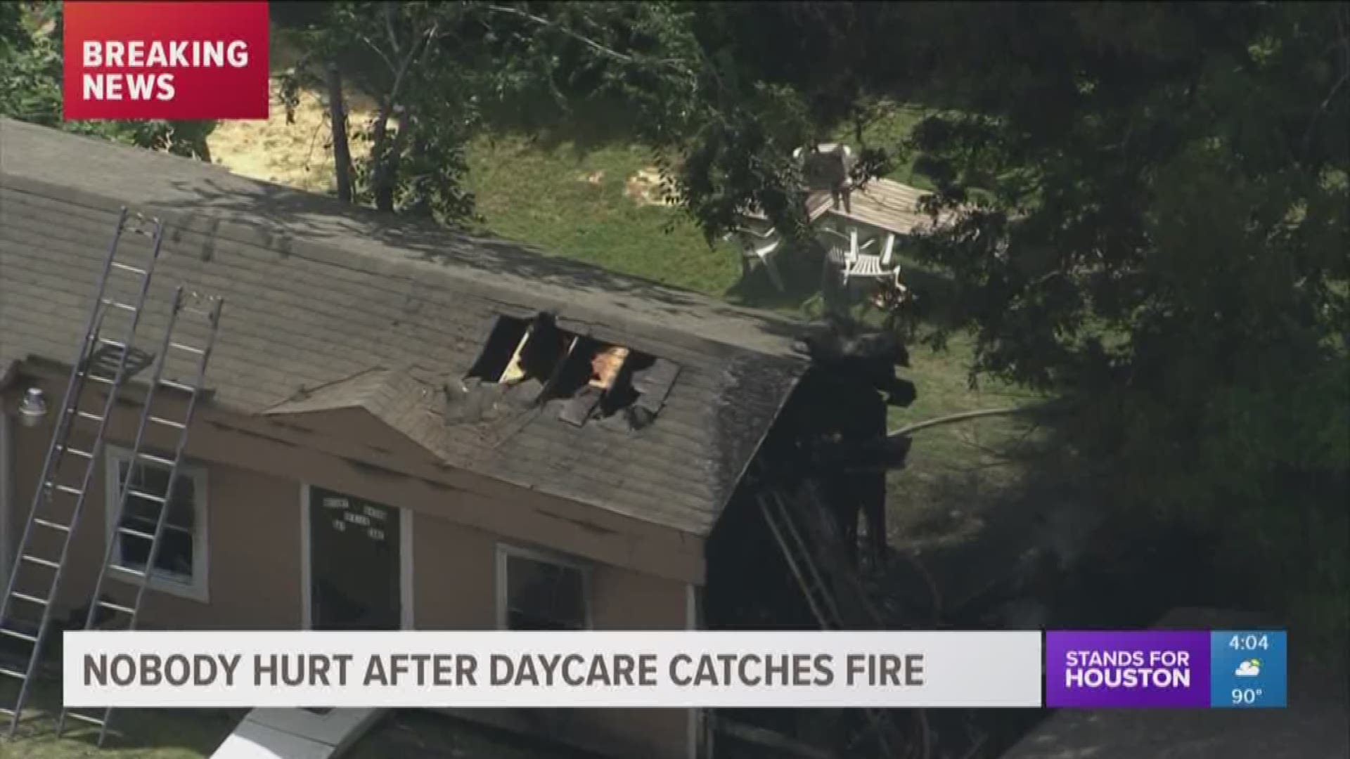 A day care caught fire Tuesday afternoon in southeast Houston. Officials say the fire broke out in an office, and no one was injured.