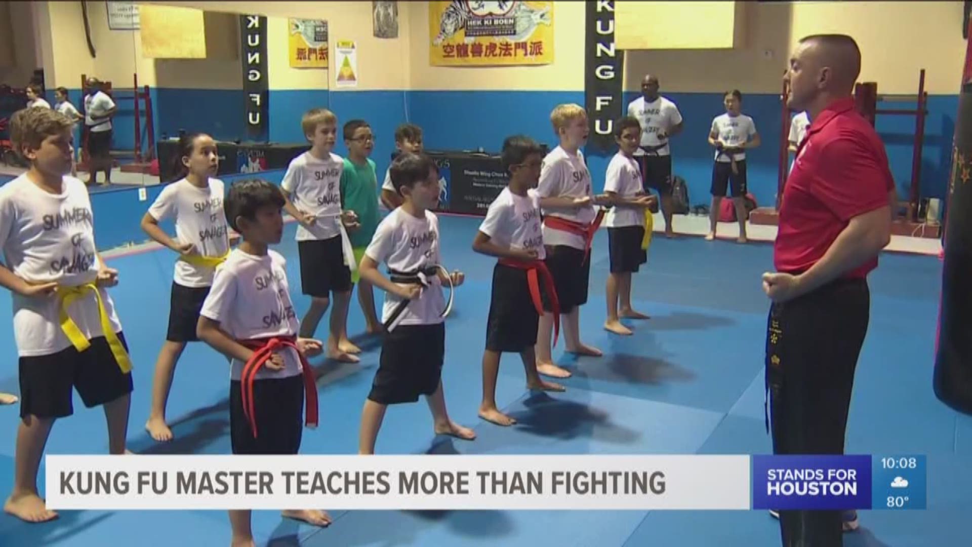 A Kung Fu master in Katy is teaching kids much more than how to fight.