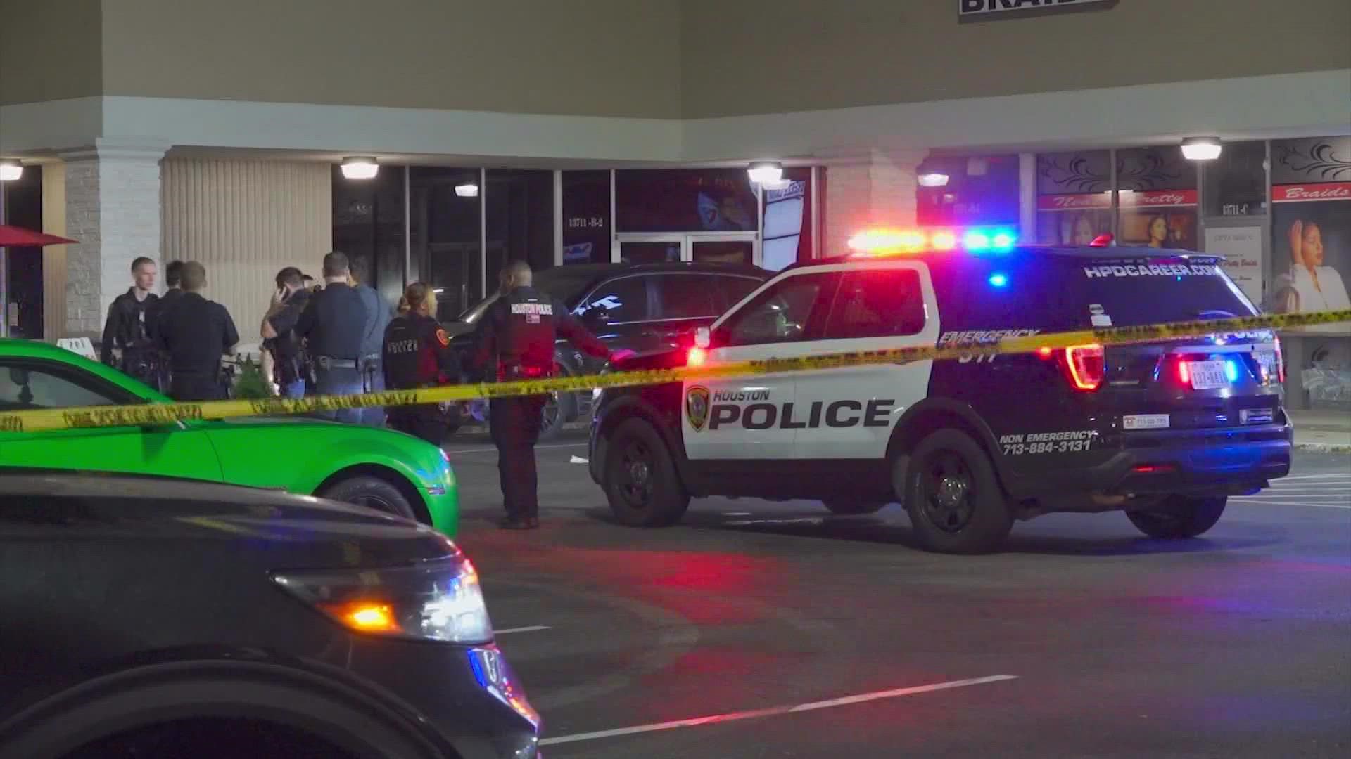 The man went to his car to get a gun, but was killed by the security guard who also had a gun.